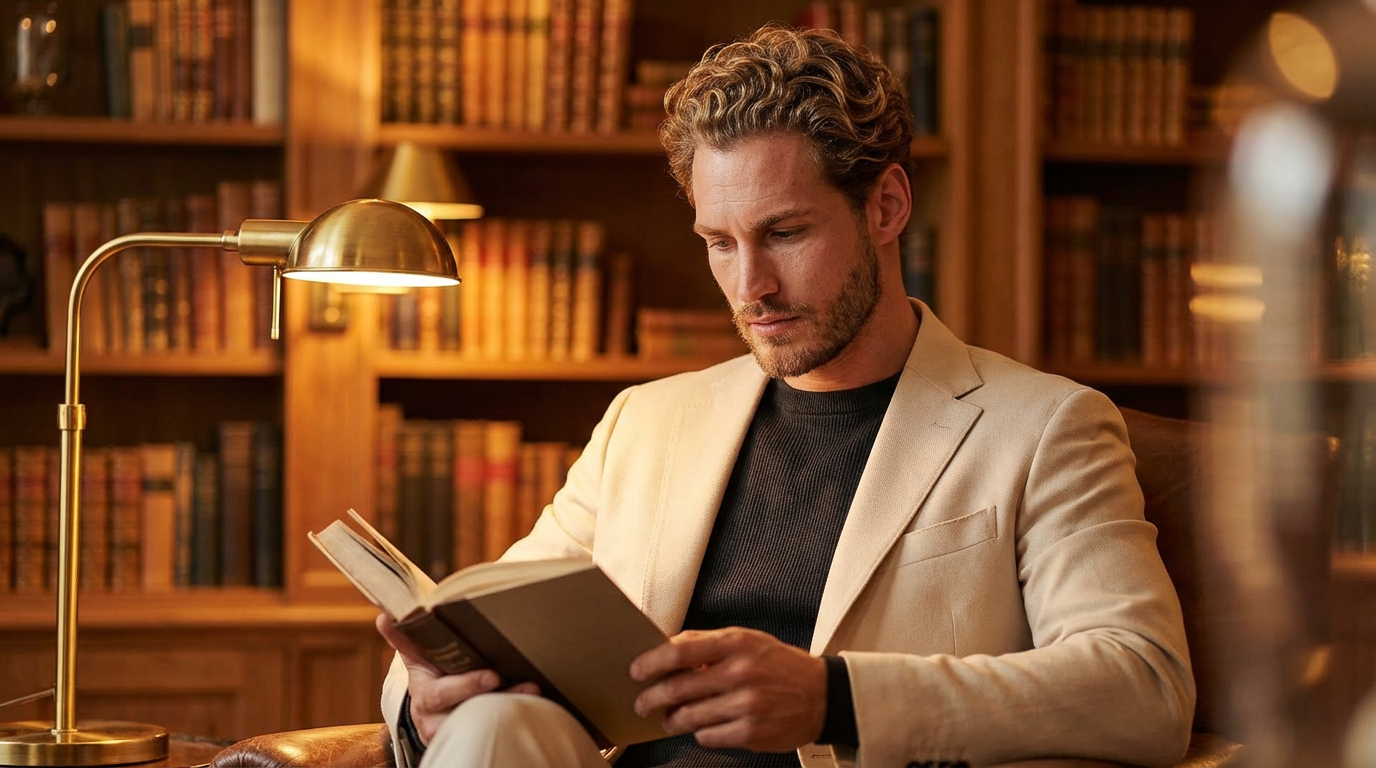 Daniel Rein při čtení